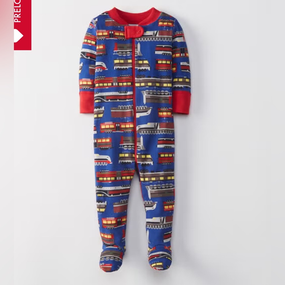Hanna Andersson trains footed sleeper size 18-24 months